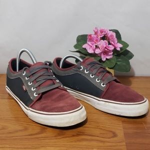Vans Classic Mens Sz 9.5 Burgundy/Navy